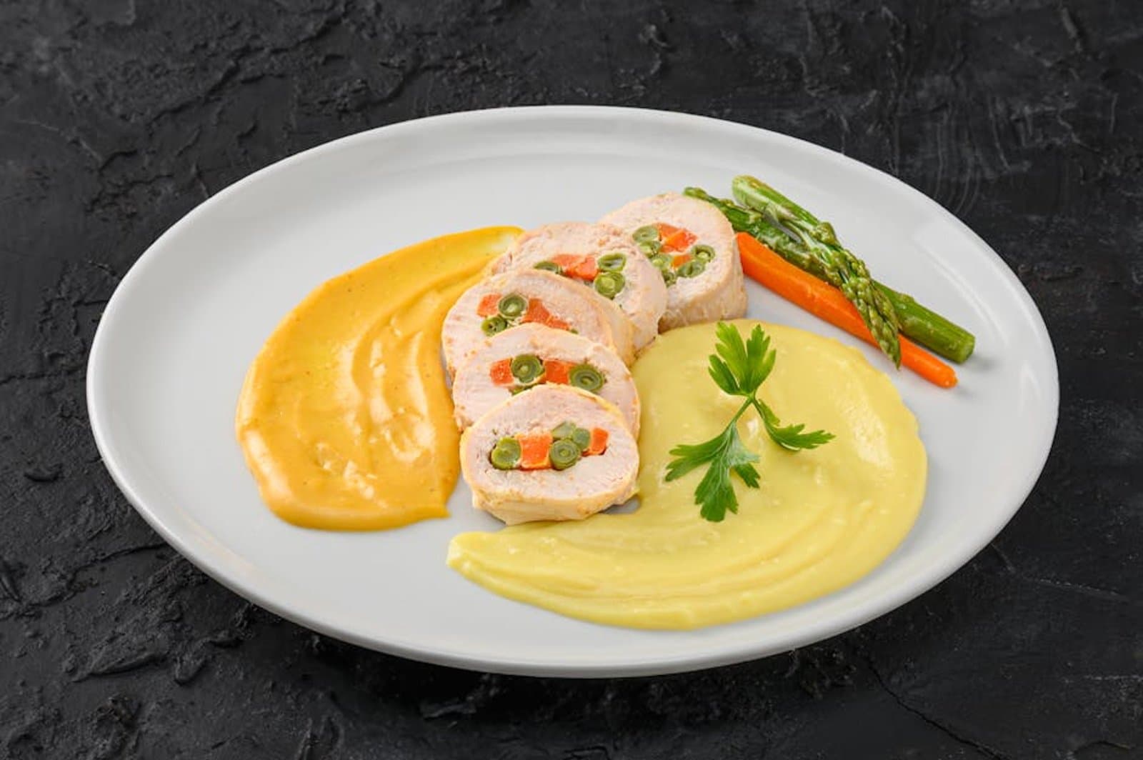 Куриные котлеты с картофельным пюре
