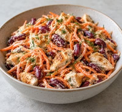 Салат с корейской морковкой